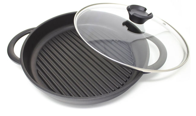 Jean-Patrique The Whatever Pan Cast Aluminum Griddle Pan for Stove Top -  Lighter than Cast Iron Skillet Pancake Griddle with Lid - Nonstick Stove  Top Grill Pan (11.8) : Clothing, Shoes & Jewelry 